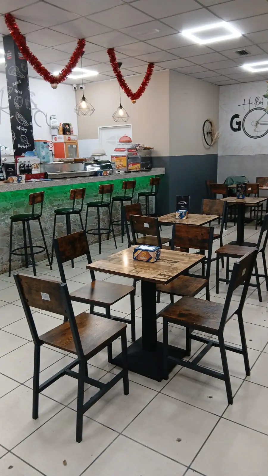 Mesas y sillas del restaurante